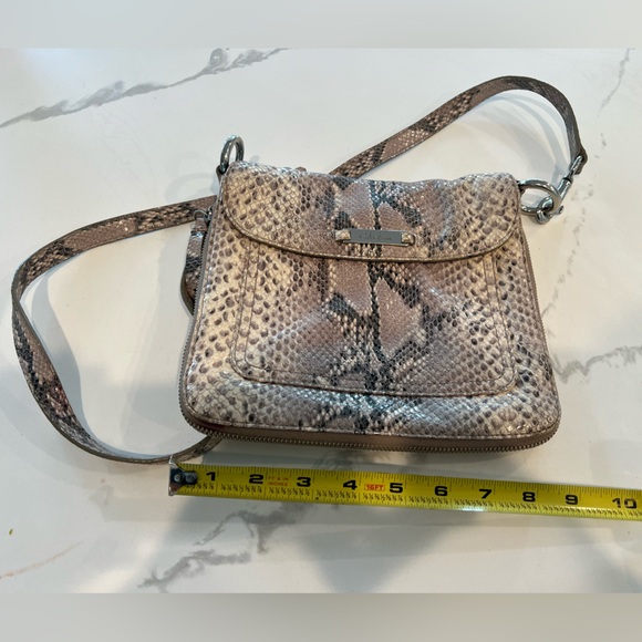 Cole Haan Chic Snakeskin Crossbody Bag - Picture 1 of 6